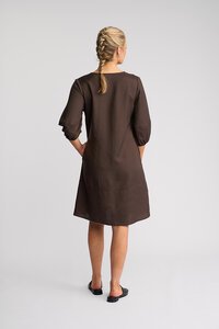 Vassalli Newman Plain V Neck Dress