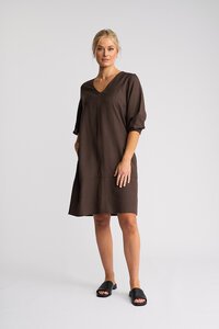 Vassalli Newman Plain V Neck Dress