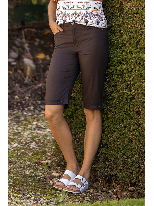 Vassalli Poplin Straight Leg Short