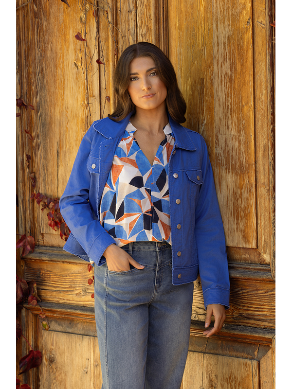 Vassalli Aura Frayed Seams Jacket