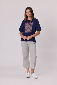 Democracy Diamante Trim T-Shirt