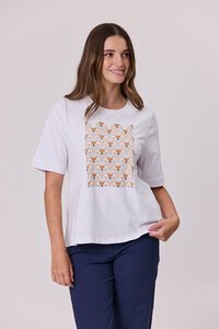 Democracy Diamante Trim T-Shirt