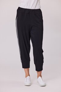 Democracy Ease Stripe Side Panel Knit Pant