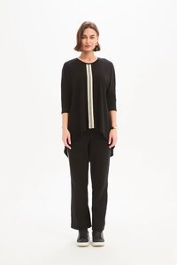 Tirelli Stripe Front 3/4 Sleeve Tee