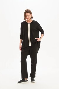 Tirelli Stripe Front 3/4 Sleeve Tee
