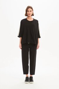Tirelli Oversized 3/4 Stripe Sleeve Tee