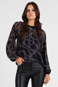 Storm Chain Loop Print Top