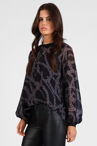 Storm Chain Loop Print Top