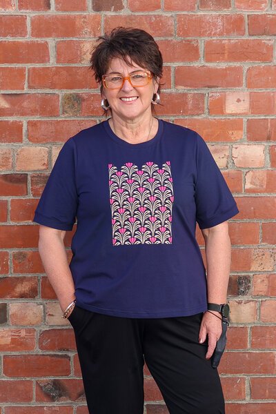 Democracy Diamante Trim T-Shirt-29.7.26-Hello Cyril.