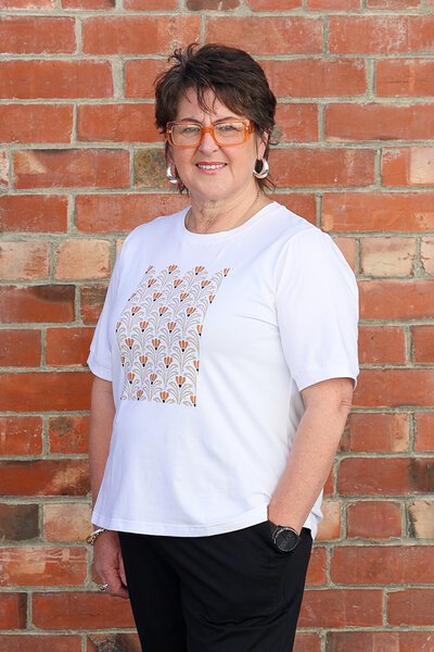 Democracy Diamante Trim T-Shirt-29.7.26-Hello Cyril.