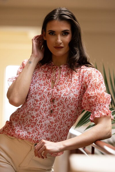 Leila + Luca Scarlett Blossom Honey Blouse-hc-new-Hello Cyril.
