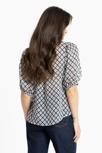 Leila + Luca Ink Check Nina Blouse
