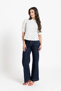 Leila + Luca Vanilla Spot Dinner Date Shirt
