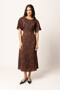 Leila + Luca Walnut Whisper Riviera Dress