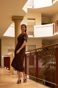 Leila + Luca Walnut Whisper Riviera Dress