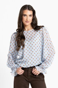 Seeking Lola Cinnamon Spot Patti Top