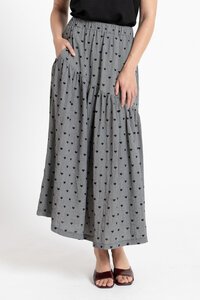 Seeking Lola Black Heart Devine Maxi Skirt