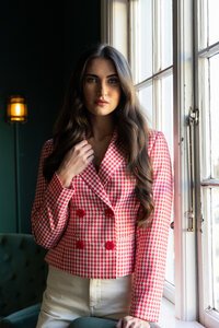 Seeking Lola Ruby Check Audrey Blazer