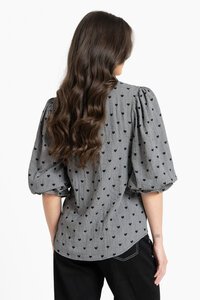 Seeking Lola Black Heart Graceful Top