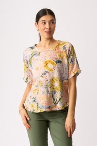Preen Ruffles & Scoop Hem Top
