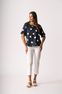 Preen Ruffles & Scoop Hem Top