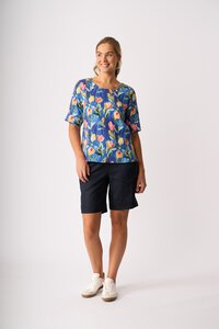 Foil Pleat Back Top