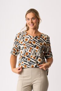 Foil Pleat Back Top