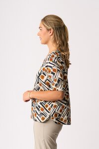 Foil Pleat Back Top
