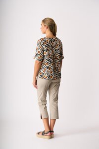 Foil Pleat Back Top