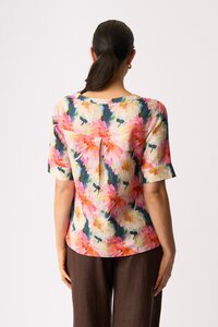 Foil Pleat Back Top