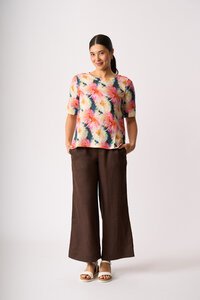 Foil Pleat Back Top