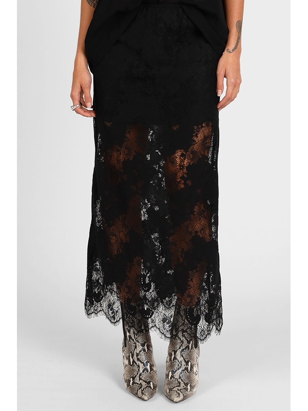 Storm Lace Midi Skirt