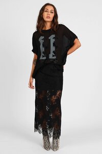 Storm Lace Midi Skirt