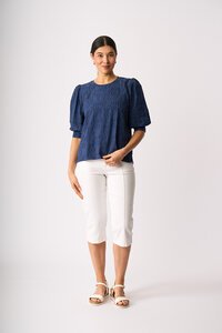 Oh Three Rib & Pleat Top