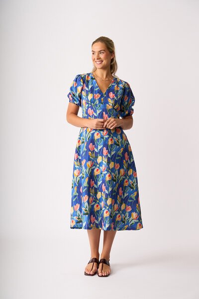 Foil Empirely Yours Dress-midi-dresses-Hello Cyril.