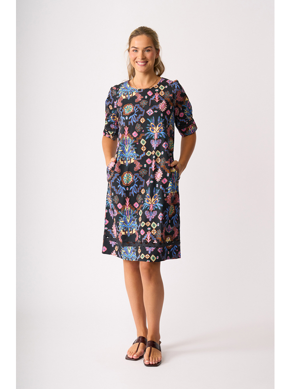 Foil Wave Along Dress