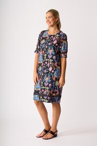Foil Wave Along Dress