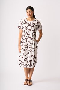 Foil Pleated Maxi Dress