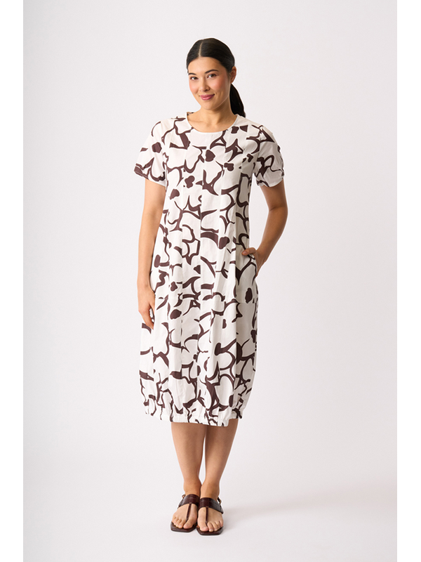Foil Pleated Maxi Dress
