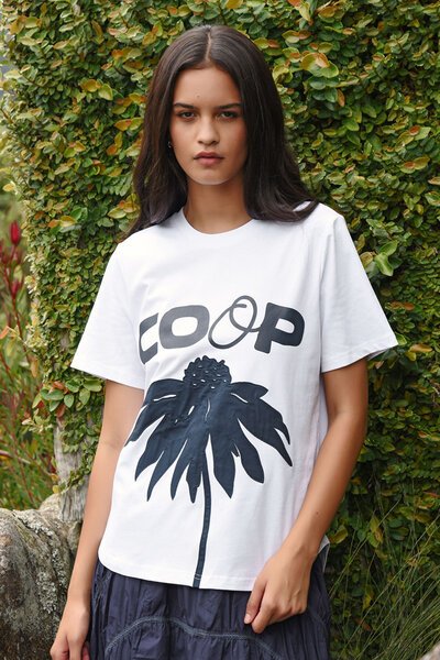 Coop Bloom Service T-Shirt-hc-new-Hello Cyril.