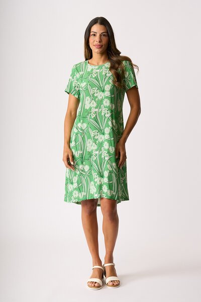 Foil Swing Back Dress-knee-length-dresses-Hello Cyril.
