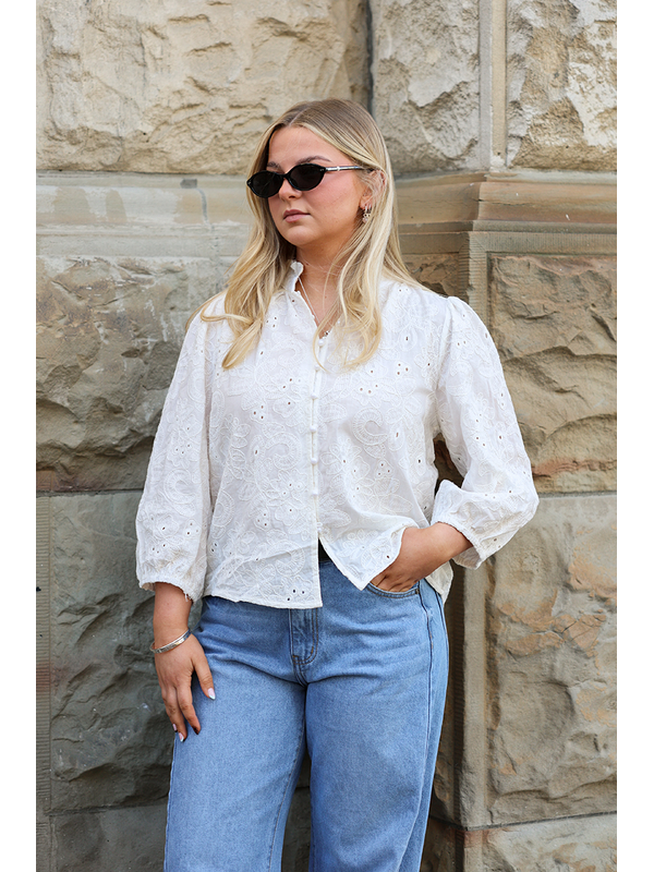 Oddly Polite Emma Lace Blouse