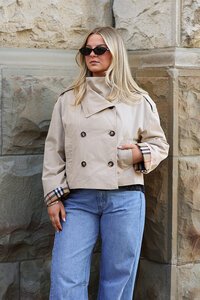 Oddly Polite Charlotte Cropped Trench