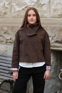 Oddly Polite Charlotte Cropped Trench