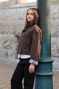 Oddly Polite Charlotte Cropped Trench