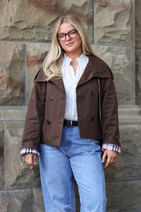Oddly Polite Hils Cropped Trench