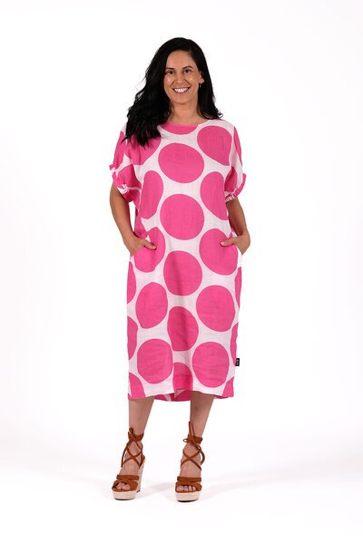 Jellicoe Sofia Dress Pink Spot-shop-by-style-Hello Cyril.
