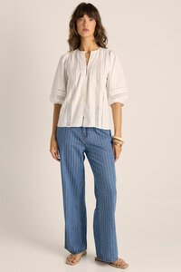 Fate + Becker Freya Lace Trim Blouse