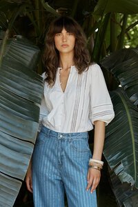 Fate + Becker Freya Lace Trim Blouse