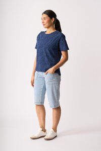 Oh Three Boxy Step Hem Top